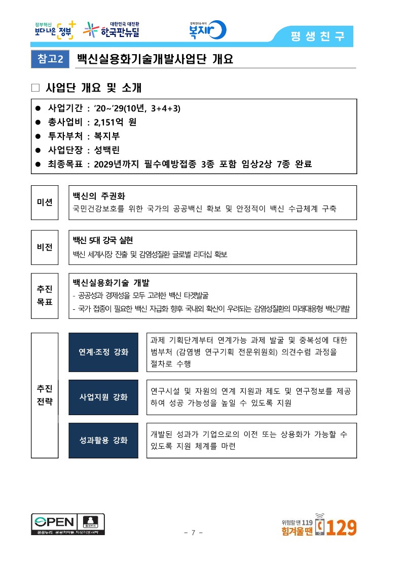 [보건복지부] 방역 현장에서 필요한 기술과 백신 개발에 적극 협력하여 주기적 감염병 유행에 대비한다_7.jpg